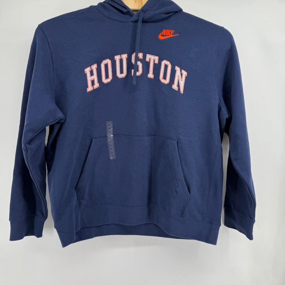 Nike Men's Navy Houston Pullover Hoodie Sweatshirt XL